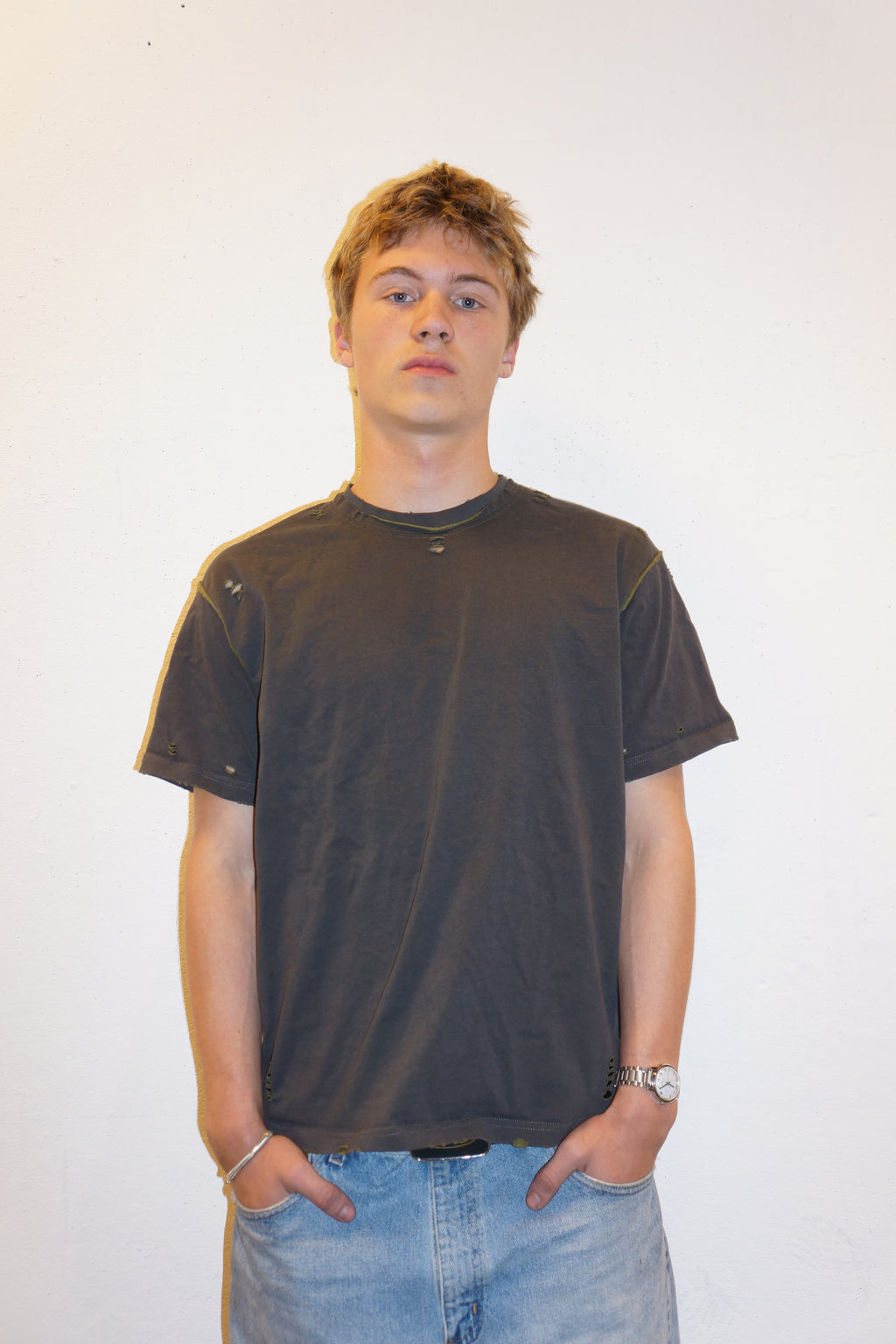 BOXER Tee (Ash and Olive)