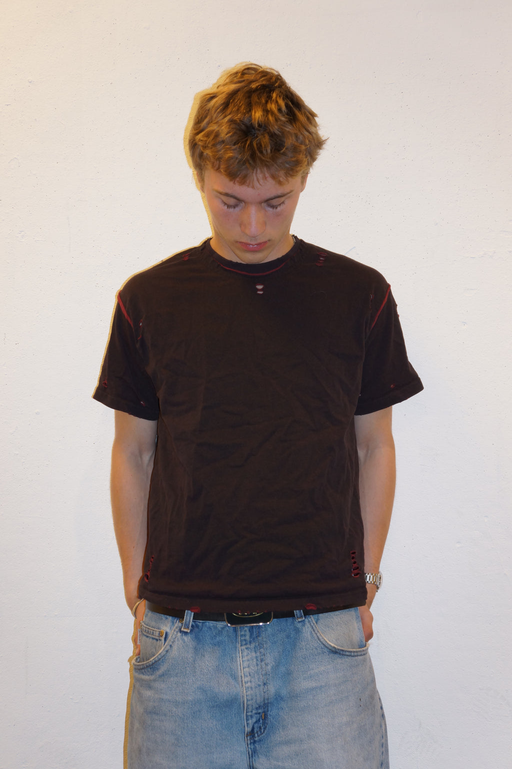 BOXER Tee (Black and Red)