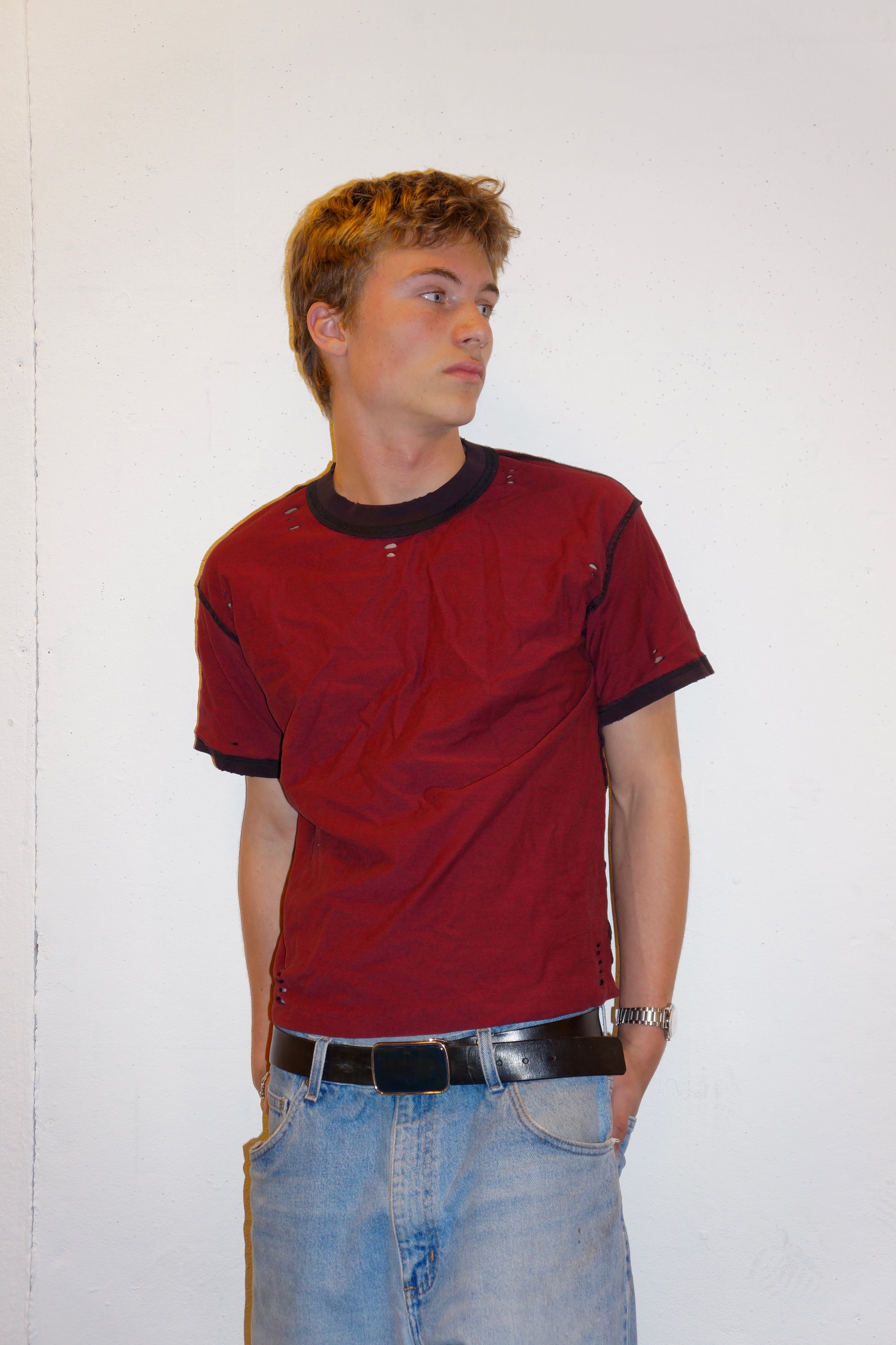 BOXER Tee (Black and Red)