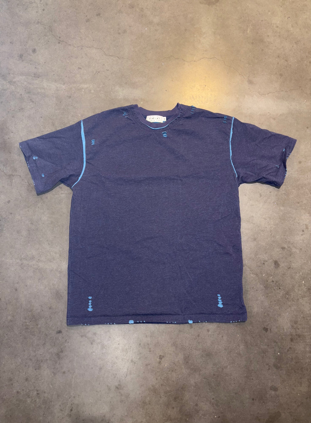 BOXER Tee (Blue on Blue)